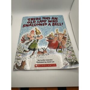 There Was an Old‎ Lady Who Swallowed a Bell Christmas Holiday Story vintage